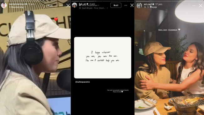 Dukungan Para Sahabat untuk Erika Carlina (instagram)
